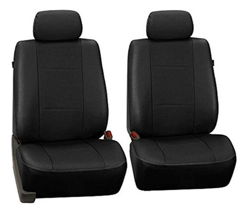 Fh Group Pu007black102 Funda De Asiento De Cubo De Cuero Sin 0