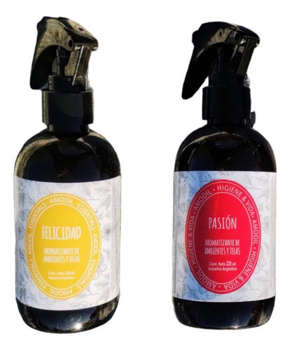 Kit Amodil Aromatizantes- Pasión+felicidad 220ml C/u 0