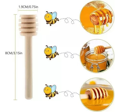 Kit De Espátula Spoon Grab Honey Com 100 Unidades 1