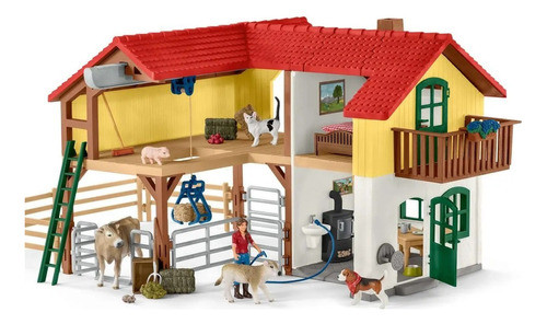 Gran Casa Campo Schleich Juguete Niño Diversion Calidad Trex 0