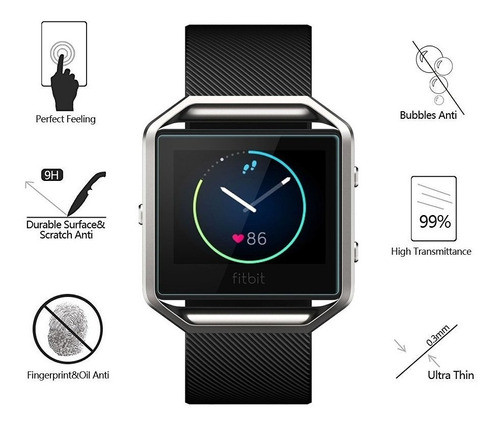Vidrio Protector Para Fitbit Blaze X4 Akwox -1l3gsibc 1