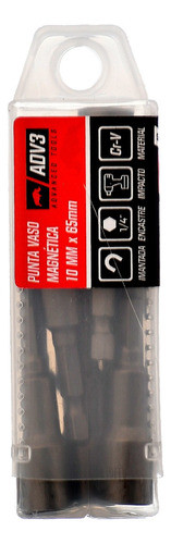 Puntas Vaso Hexagonales Magnéticas 10 Mm X 65 Mm X 10 U Adv3 0