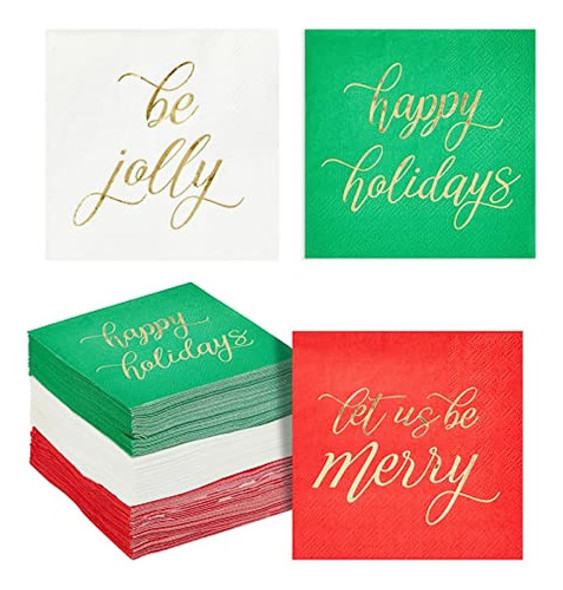 Servilletas De Papel Navideño, Suministros Para Fiestas Navi 0