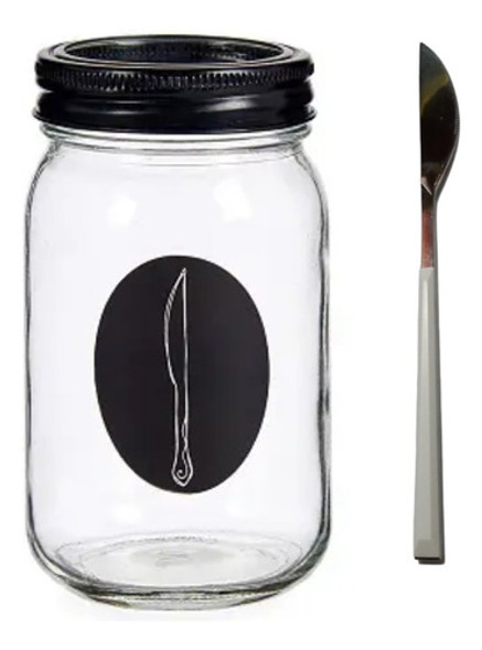 Set X12 Cuchillos + Cubiertero De Vidrio 0