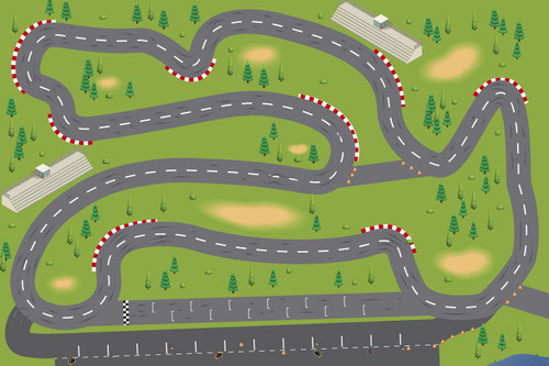 Lona Vinilica Ciudad Pista Carreras Didáctica Infantil Niño 1