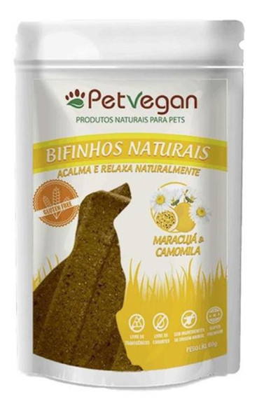 Bifinho Natural Para Cães Maracujá Camomila 300g Petvegan 0