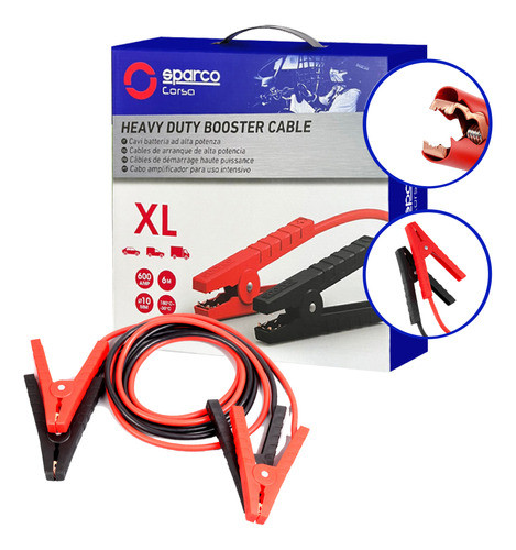 Cable Puente 600 Amp Batería 4 Pinzas De Cobre Auto/camión 0