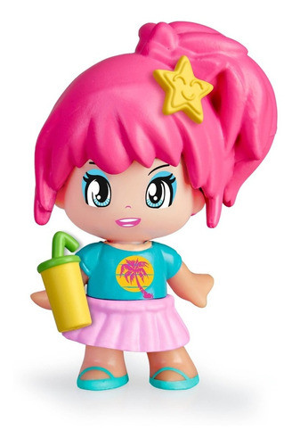 Pinypon Fig Individual Pelo Rosa C/accesorio 17213 Srj 0