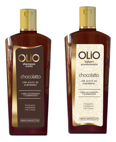 Olio Shampoo + Acondicionador Chocolatto Aceite De Almendras 0