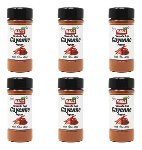 Badia Pimienta Roja De Cayenne Condimento 49,6 G. Pack X 6 0