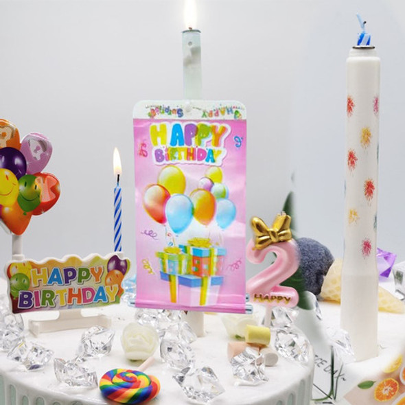 Vela De Cumpleaños Sorpresa C/ Banner Reutilizable Infantil 1