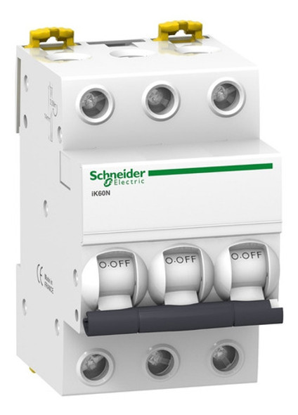 Termomagnetica Termica Tripolar 3x6a Schneider 6ka Acti9 0