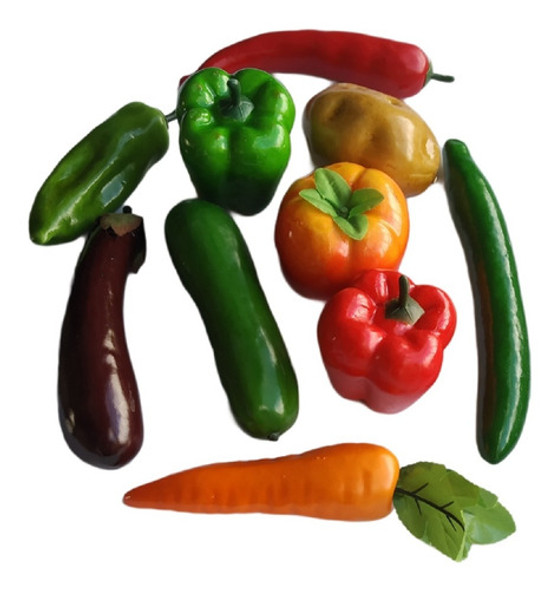 Verduras Artificiales Grandes 8 Unidades 0