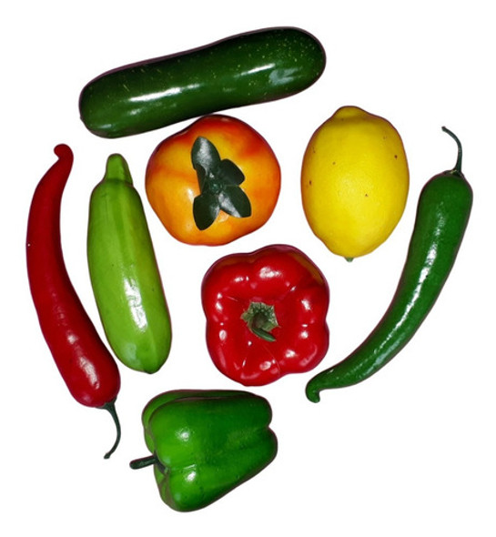 Verduras Artificiales Grandes 8 Unidades 1