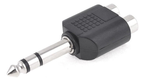 Adaptador 2 Rca Hembra Stereo A Plug Macho 6.5 Stereo 0