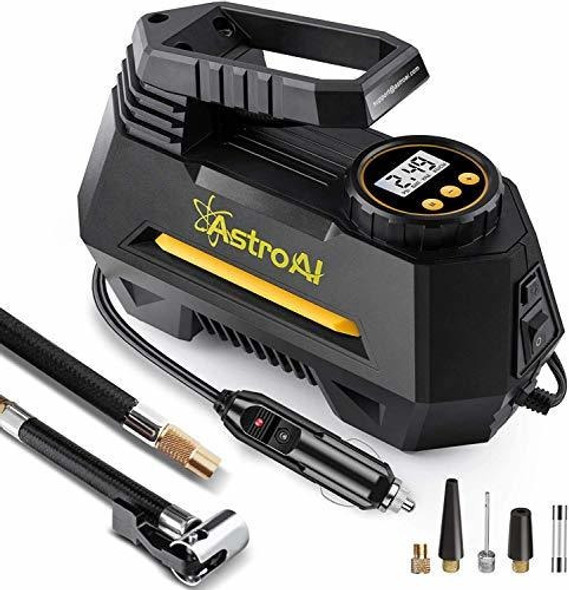 Compresor De Aire Inflador De Neumaticos Portatil De 12 V Cc 0