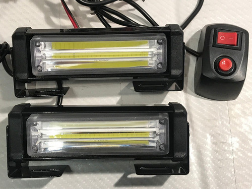 Focos Camineros Stroboscopicos Flash Rojo + Azul .x2 S142 1