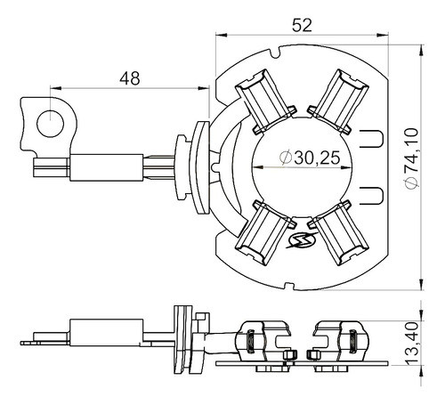Portacarbon De Arranque Fiat Strada/ Palio/etc. Fire 1.4 1