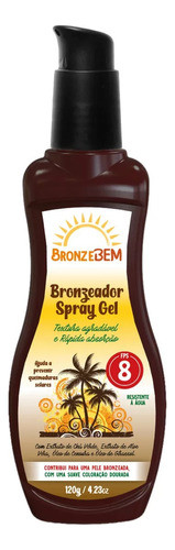 Bronzeador Spray Gel Bronzebem Fps 8 120ml - La San Day 0
