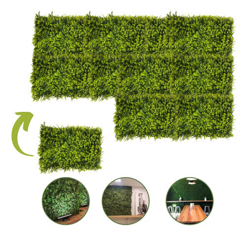 Kit 13 Placa De Eucalipto 40x60 Jardim Vertical Artificial 1