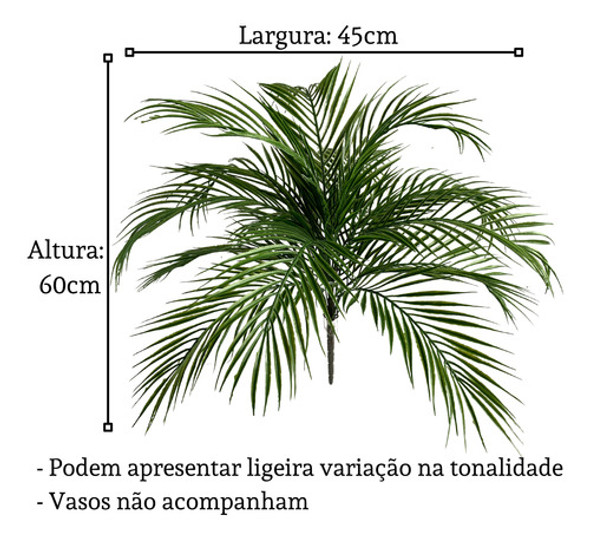 6 Folhagens Artificiais P/ Jardim De Planta Ótima Cobertura 1
