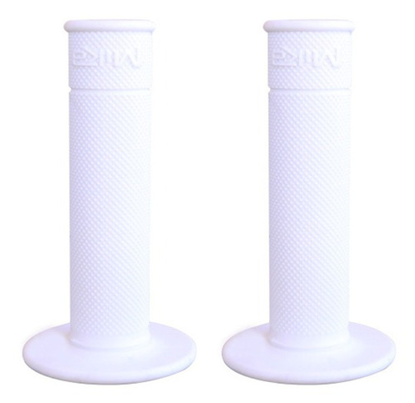 Puños Motocross Enduro Mika Metals Soft Blancos 1/2 Waffle 1