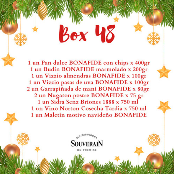 Caja Navideña 10 Productos Sidra Vino Pan Dulce Budin Vizzio 1