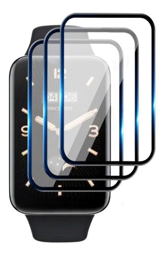 Kit 3 Película 3d Nano Para Mi Band 7 Pro Cobre A Tela Toda 0