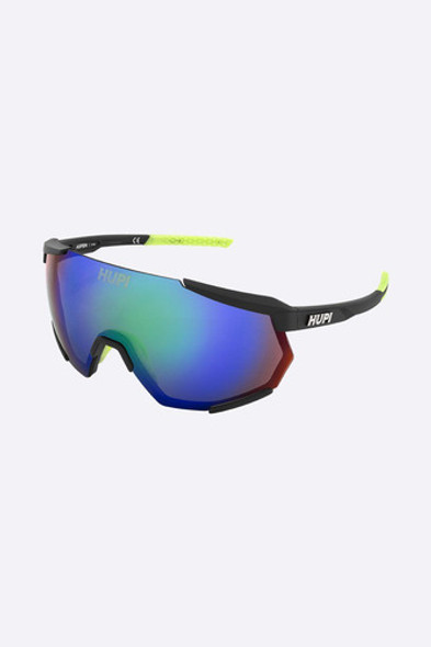 Óculos De Sol Hupi Aspen Armação Preto E Verde Lente Verde E 0