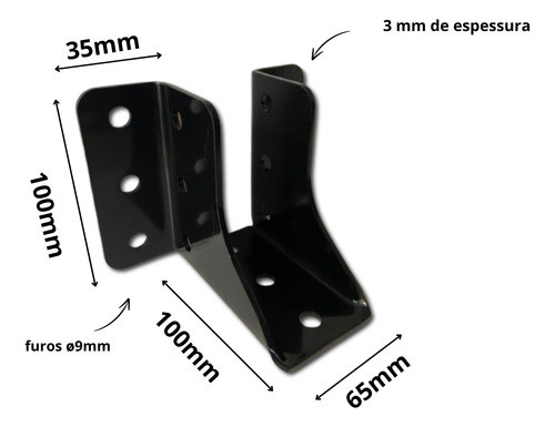 Suporte Para Viga E Pergolado 6 X10 1