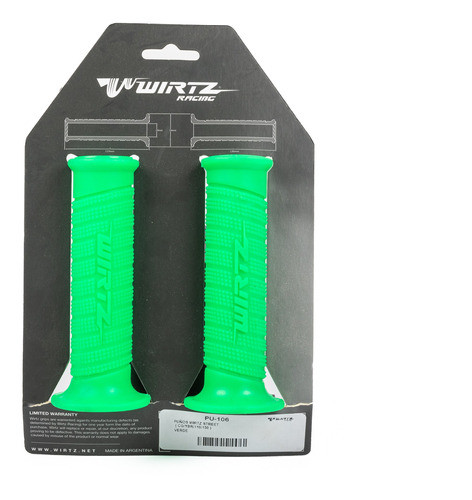 Juego Puños Street Zanella Rx 150 Verde Fluo Wirtz 1