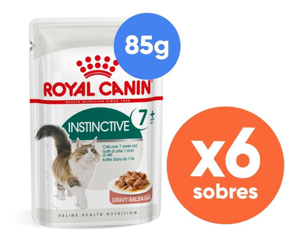 Royal Canin Pouch Gatos Instinctive 7+ Sobrecito 85gr X1 1 Royal Canin Pouch Gatos Instinctive 7+ Sobrecito 85gr X1 1