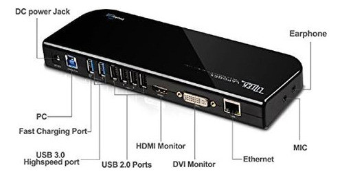 Estación De Conexión Liztek Usb 3.0 Universal P/laptop Y Más 1