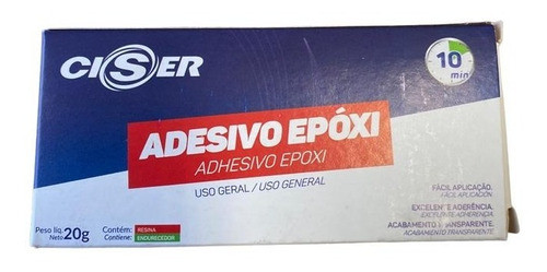 Adhesivo Epoxi Bi Componente 20 Gr Transparente 1
