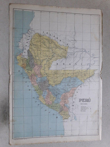 Lamina Coleccion De Mapas Billiken Peru 0