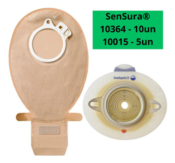 10 Bolsas De Colostomia 40mm + 5 Placas Sensura - Coloplast 0