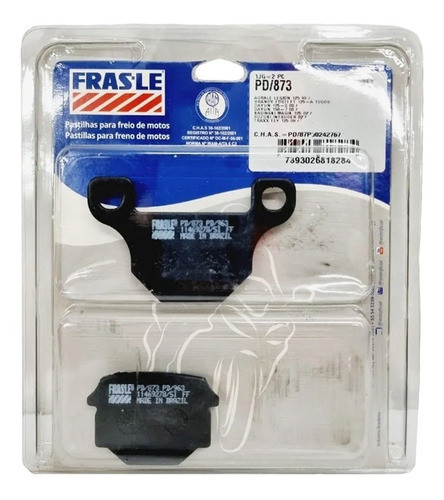 Pastilla De Freno Frasle Pd873 Zanella Hj125 / Suzuki Gn125 0