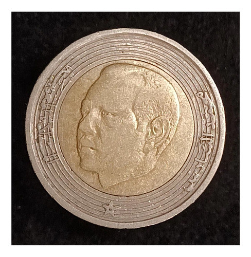 Marruecos 5 Dirham 2002 Bimetalica Mb Y 109 1