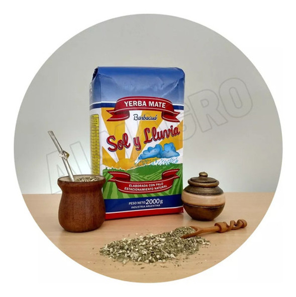 Yerba Mate Sol Y Lluvia 8 Kg (en Paquetes De 2 Kg) - Almagro 1