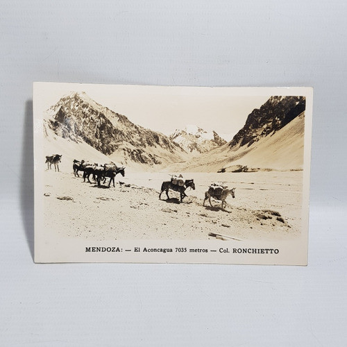 Antigua Postal Cruce Cordillera Aconcagua Mag 62516 0