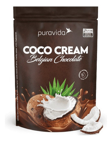 Coco Cream Chocolate Belga 250g Puravida 1