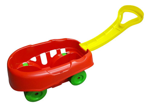 Carro Arrastre Carrito Juguete Con Balde Playa 38x20cm 1