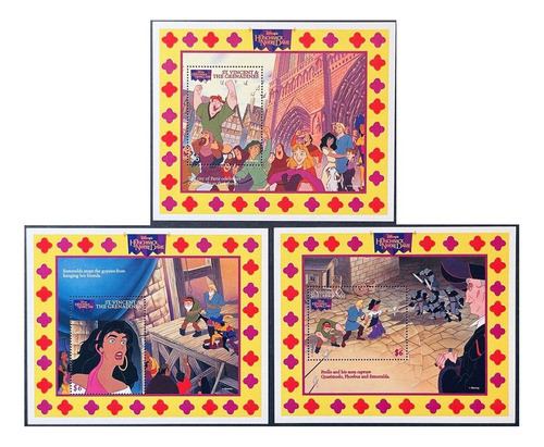 1996 Disney Jorobado Notre Dame- San Vicent (3 Bloques) Mint 0