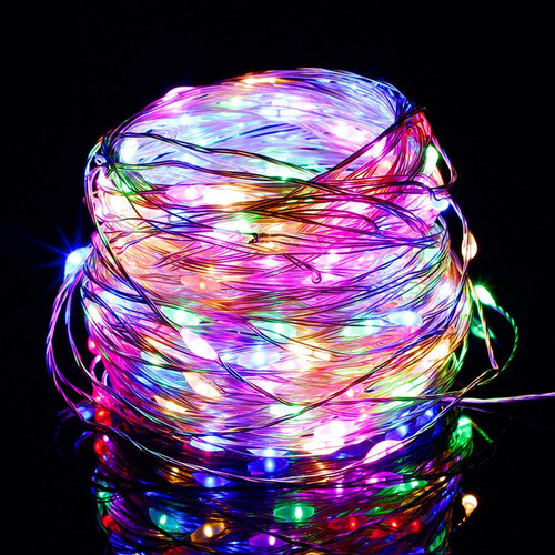 Guirnalda Luces A Pila Luciérnagas 20 Metros  Multicolor 1