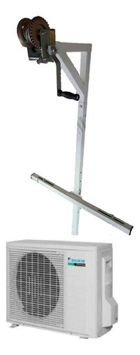 Elevador De  Condensadora C/malacate Cable Acero 8mts 0