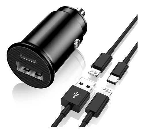 Cargador De Coche Iphoneapple Mfi Certificado 27w Usb C Adap 0