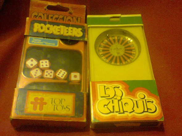 Lote X 2 Pocketeers Los Chiquis Dice Up + Ruleta Retro Kxz 0