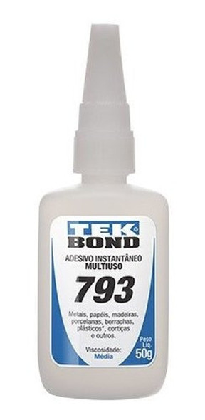 Adesivo Instantaneo 793 -  50 Gr Tek Bond 2 Unidades 0