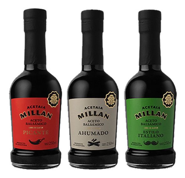Aceto Millan Pack X 3: Ahumado, Picante Y Estilo Italiano 0 Aceto Millan Pack X 3: Ahumado, Picante Y Estilo Italiano 0