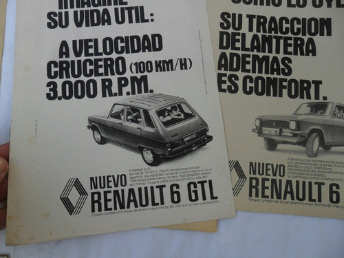 Renault 6 R6 1979 1978 Revista No Folleto Manual 1